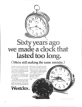 Vintage 1969 Westclox The Big Ben Alarm Clock Print Ad Shows 3 Alarm Clocks - £4.45 GBP