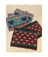 Halloween Placemats Set of 5 Pumpkin Scarecrow Fall Decor Woven Tapestry... - $33.66