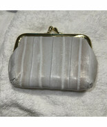 Lee Sands Eel Skin  Cream Vtg Coin Purse Wallet - €13,01 EUR