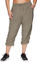 Rbx Women&#39;S Plus Size Woven Lightweight Drawstring Capri Pant - $39.96