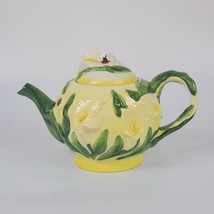 Majolica Floral Ladybugs Formalities Teapot Collection Ceramic Teapot Baum Bros - £33.51 GBP