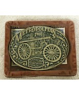 1900 Metropolitan Steamer Special Edition Fireman Belt Buckle 2.75 x 3.75&quot; - $666.55 MXN