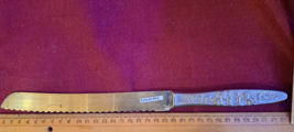 Jew challah knife for shabbat, Silver plating [JUD10144] - $59.00