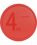 Pyrex - Red 4 Quart Plastic Mixing Bowl Lid - £11.81 GBP