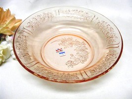 2167 Antique Federal Pink Sharon Flat Soup Bowl - £35.88 GBP