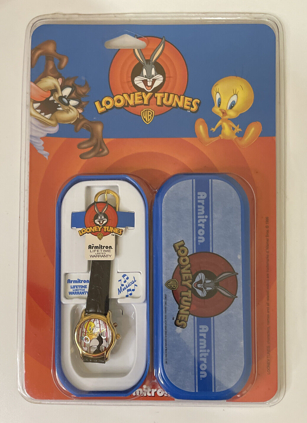 Armitron 1995 Looney Tunes Musical Tweety Bird Sylvester Cat Watch- New - £156.62 GBP