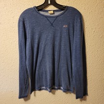 Hollister Dark Navy Blue Seagull Long Sleeve Cotton Pullover Sweater Siz... - £6.95 GBP