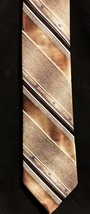 Michael Reed Collection Neck Tie-Vtg Brown 3&quot;Width 54&quot;Length Self-tie PET RESCUE - £8.98 GBP