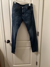 Levi Strauss &amp; Co. 512 Men&#39;s Blue Denim Jeans Zip Button Medium Wash Size 30x32 - £30.89 GBP