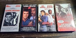 Lethal Weapon 1-4 VHS Lot - 80s Action Movie - #4 Is Sealed. - £20.16 GBP