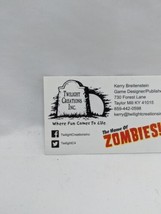 The Home Of Zombies!!! Twilight Creations Board Game Business Card - $24.05