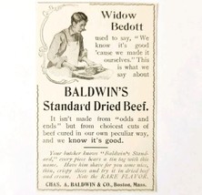 Baldwin&#39;s Standard Dried Beef 1897 Advertisement Victorian Meat ADBN1A5 - £10.24 GBP