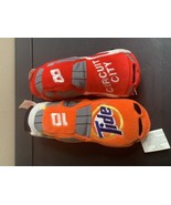 Nascar 7&quot;  Plush Car Lot Circuit City &amp; Tide 2 Beanie Cars With Tags - $9.46