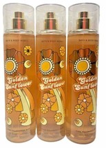 X 3~Bath &amp; Body Works Golden Sunflower Fragrance Mist Body Spray - £23.27 GBP