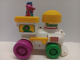 Barney The Dinosaur Train Push and Go Vintage 90s Toy Engine Kid Powered 1994 - $18.69
