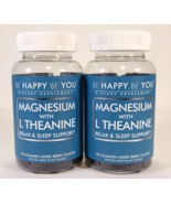 2x Be Happy Be You Magnesium w/ L-Theanine Relax &amp; Sleep Support 90 Gumm... - $813.67 MXN