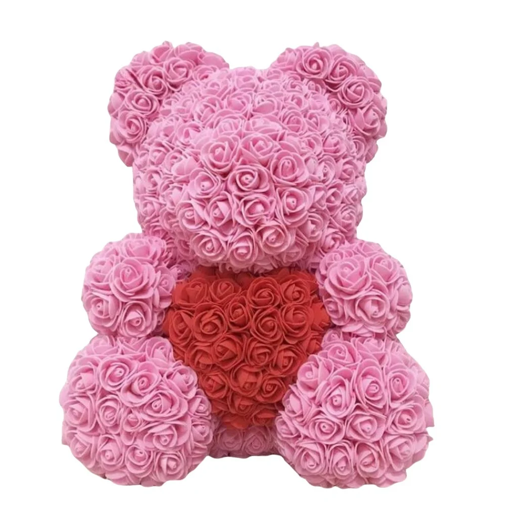 1pc 25cm Artificial Foam Flowers Panda Bear Rose Bear Romantic Creative ... - $21.25 CAD+