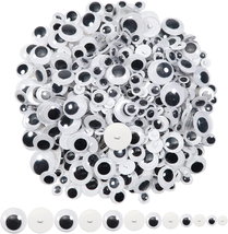 TOAOB 172Pcs Sew on Googly Wiggle Eyes Buttons 8Mm to 20Mm Assorted Size... - £9.05 GBP