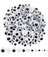 TOAOB 172Pcs Sew on Googly Wiggle Eyes Buttons 8Mm to 20Mm Assorted Size... - £9.06 GBP