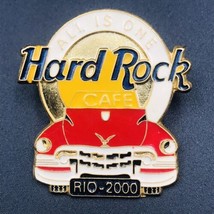 Vintage 2000 Hard Rock Cafe Rio All Is One Red Car Pin -- 1.5&quot; x 1.5&quot; - £7.56 GBP