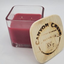 New Canyon Creek Candle Company 9oz Cube Jar Peppermint Mocha Scented Handmade - £15.66 GBP