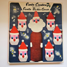 Santa Coasters and Bottle Cover Christmas Dan-Dee Imports Novelty Japan ... - $27.47