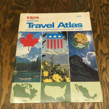 Vintage Exxon travel club travel atlas USA Canada Mexico trip planner mo... - £15.53 GBP