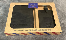 Gray’s passport holder and luggage tag new - $10.00
