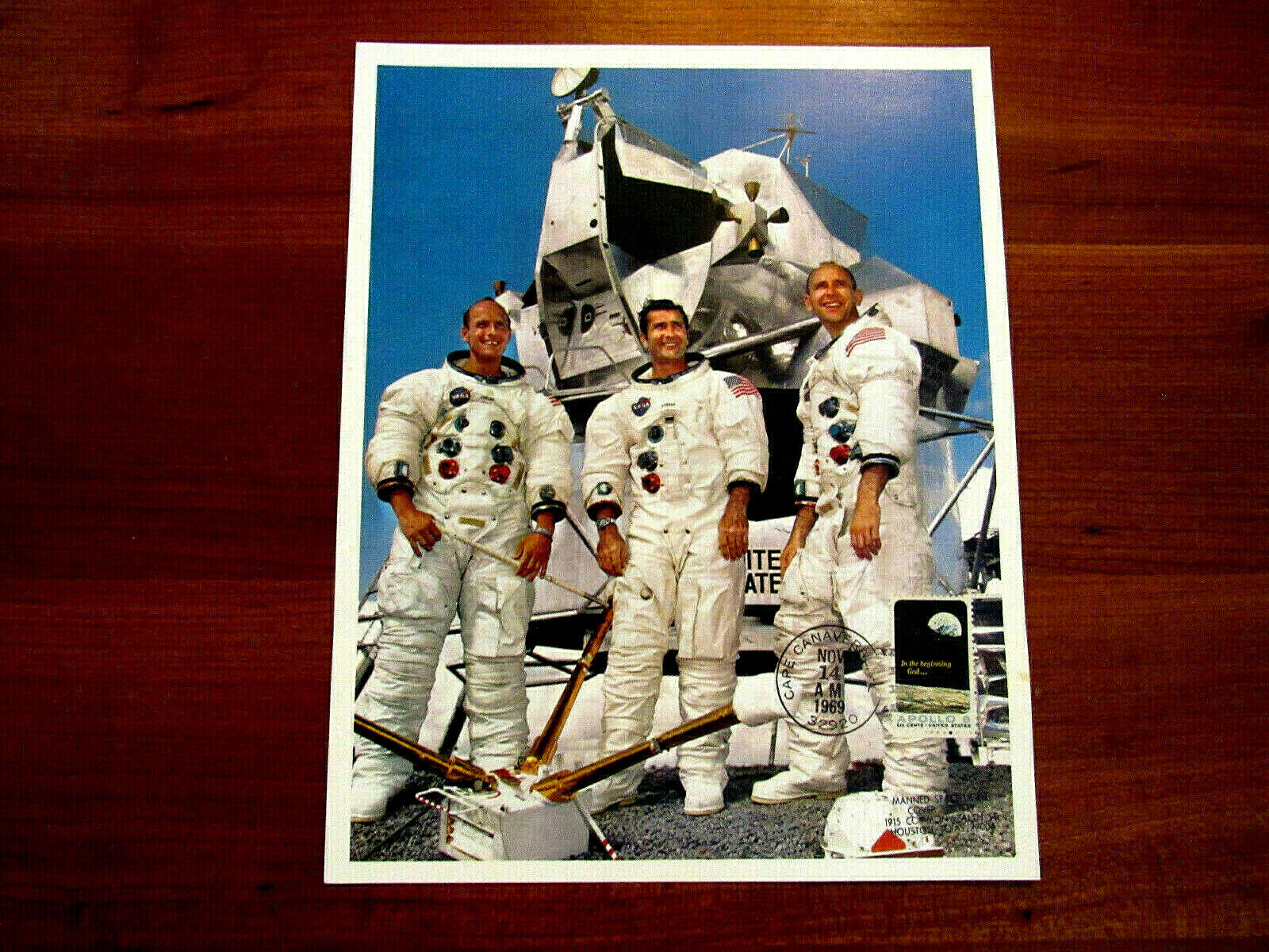 APOLLO 12 CONRAD GORDON BEAN 2ND LUNAR LANDING MISSION 69 FIRST DAY STAM... - $39.59