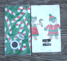 Christmas Paper Table Covers Amscan Contempo Candy Canes Santa Bears Vin... - £10.65 GBP