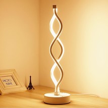 Spiral Led Table Lamp, Curved Led Desk Lamp, Modern Minimalist Design, 12W Warm  - £36.88 GBP