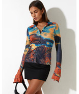 MOTEL ROCKS Keani Shirt in Heat Map (MR34) - £6.01 GBP