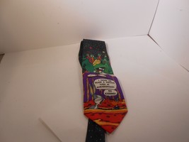 VINTAGE 90&#39;s Looney Tunes Marvin the Martian Daffy Bugs Bunny Tie - £7.47 GBP