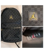 Nike Air Jordan Limited Ed Full Size Backpack Bag Black GOLD Jumpman Jac... - $257.21 CAD