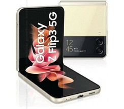 Samsung Galaxy Z Flip3 5G SM-F711U - 128GB - Cream (Unlocked) - £471.35 GBP