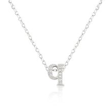 Micro-Pave Initial Q Pendant - $20.00