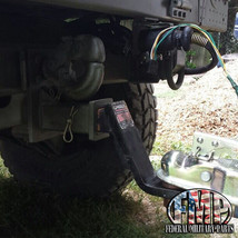 Military Pinball Hitch Fits M151 Jeep M998 Humvee - 2&quot; Receiver Hummer T... - $91.02