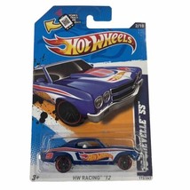 Hot Wheels HW Racing &#39;12 &#39;70 Blue Chevelle SS Diecast - £7.84 GBP