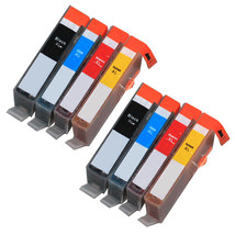 8 Pk Ink Cartridges + Chip For 564Xl Printer Photosmart 6510 6512 6515 6... - £25.13 GBP