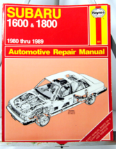 Automotive Repair Manual  Haynes Subaru 1600 &amp; 1800 1980 Thru 1989 Vintage 1990 - £7.84 GBP