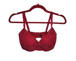 Victoria&#39;s Secret Bra Women&#39;s 34DDD Red Lace Push Up Very Sexy - £27.37 GBP