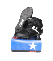 NOS Vintage 90s Converse Cons Pennant Chase Baseball Cleats Black Mens S... - £46.42 GBP