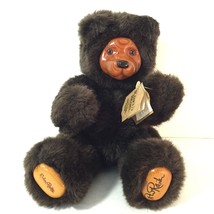 Robert Raikes Cookie Brown Bear 12&quot; Hand Signed With Tags Jointed Teddy 1989 - £76.30 GBP