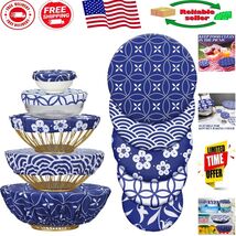 Eco-Friendly Elastic Food Storage Bowl Covers - 10 Pcs in 5 Trendy Sizes - $26.32