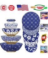 Eco-Friendly Elastic Food Storage Bowl Covers - 10 Pcs in 5 Trendy Sizes - $488.83 MXN