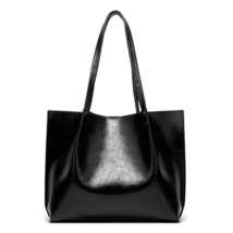 YZN Large capacity black handbag, shoulder bag, commuter bag - £14.91 GBP
