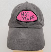 Hot Stuff Pink Lips Black Denim Strapback Hat Adams Headwear Woman - £9.13 GBP