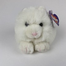 Rare With Tag Swibco &quot;Puffkins&quot; Paws The White Fluffy Cat 1994 Cwpb - £3.68 GBP