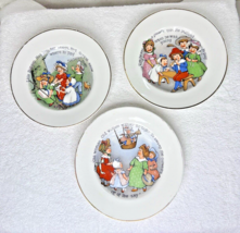 Three Victorian Children’s plates nursery rhymes Little Bo Peep sweep co... - $18.32