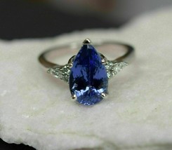 5.25 Ct Certified Blue Sapphire 925 Sterling Silver Handmade Ring US 5 6 7 8 9 . - £35.96 GBP